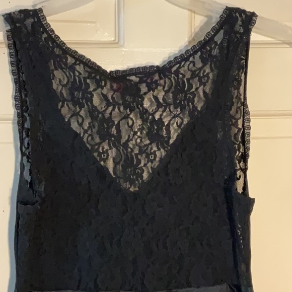 Women’s Elegant Black Scaasi nylon & Lace nightgown Medium - Picture 5 of 6